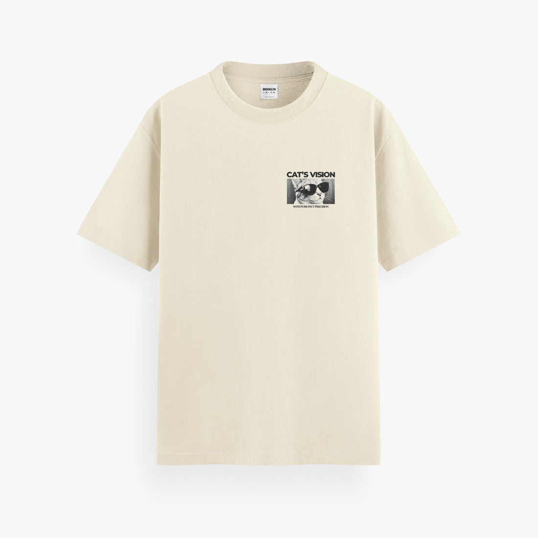CAMISETA ''CAT'S VISION'' OFF WHITE