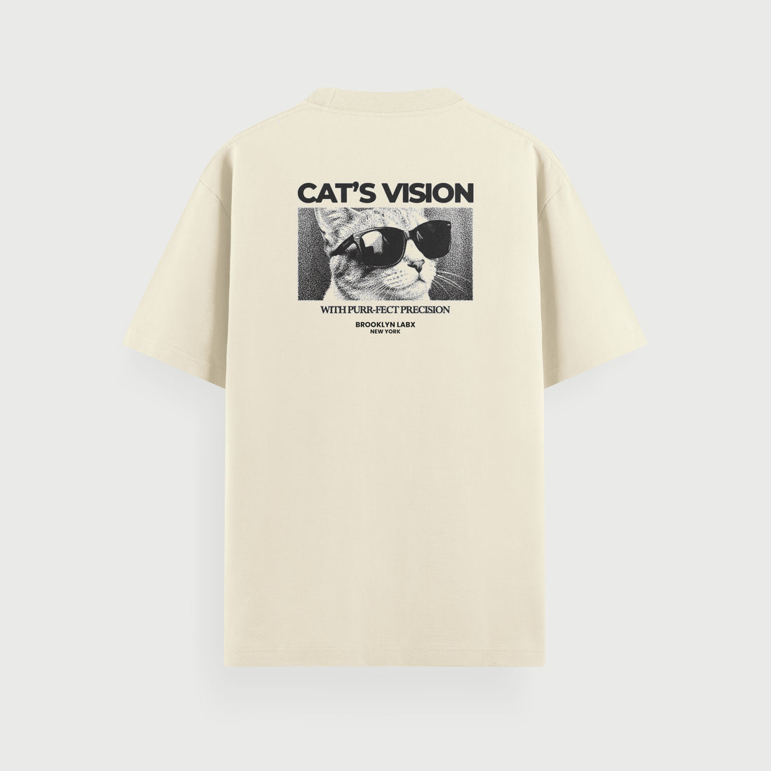 CAMISETA ''CAT'S VISION'' OFF WHITE